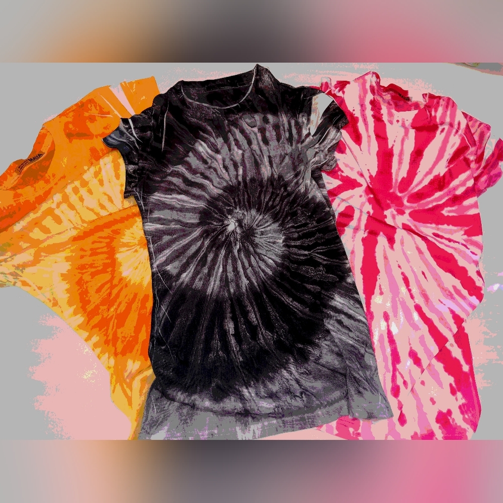 Maya Tie Dye 3 Junior L / Women's EXTRA Peite NWOT